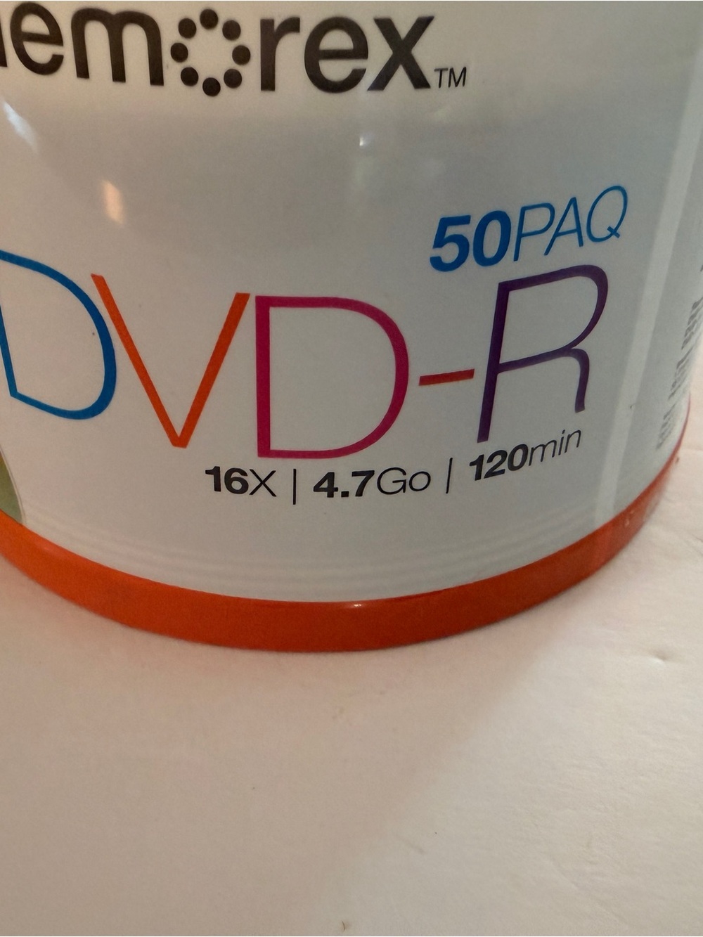 Memorex DVD-R 50 Pack Blank Recordable Discs 16X 4.7GB 120 Min Sealed